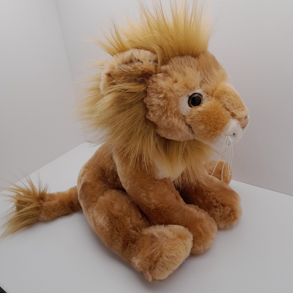 Fiesta Sitting BB Lion Plush Stuffed Animal Toy 10" Tan Soft #A49299 - Picture 6 of 10